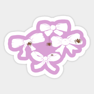 Spider Bows Sticker